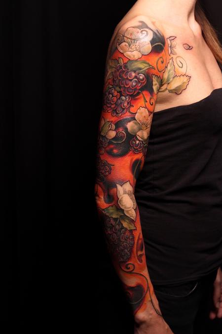 Tattoos - Generational Fruit and Spirit Sleeve - 129731